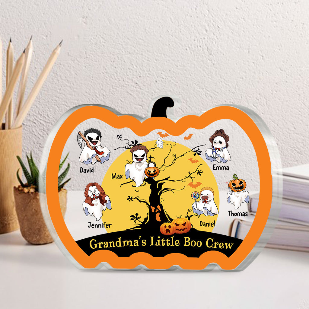 Grandma's Little Boo Crew - Personalized Grandma Custom Shaped Acrylic Plaque