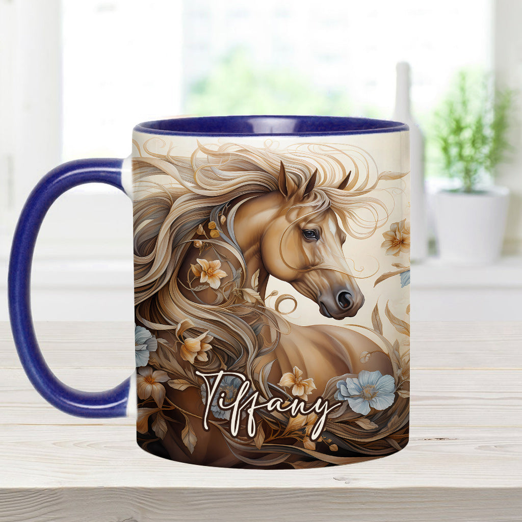 Love Horses - Personalized Horse Accent Mug