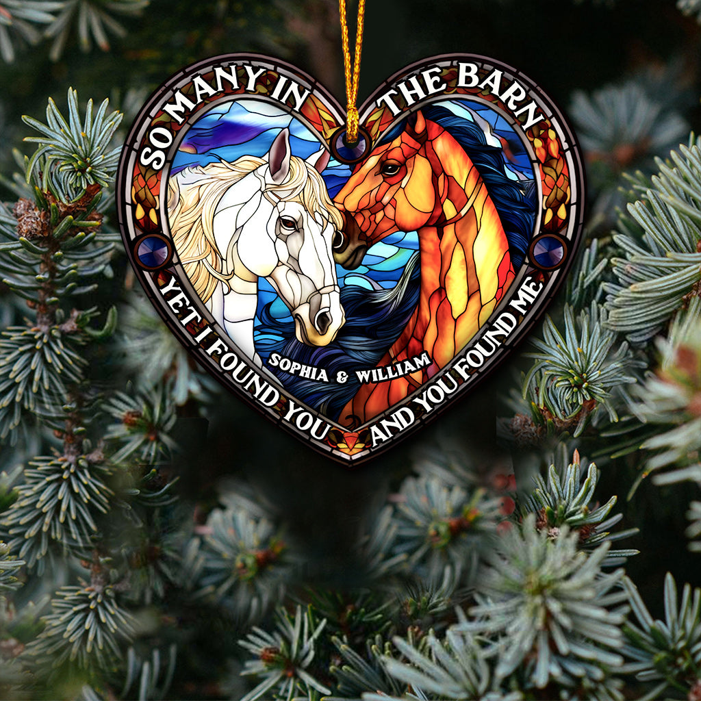 So Many In The Barn - Horse gift for husband, wife, boyfriend, girlfriend - Personalized Ornament