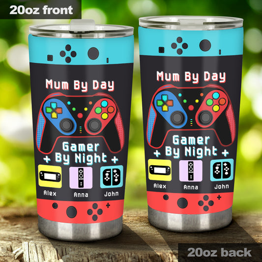 Gamer Dad Like A Regular Dad But Way Cooler - Video Game gift for dad, Gamer - Personalized Tumbler