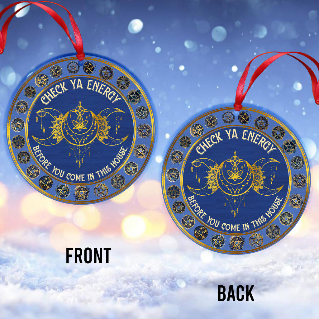Check Your Energy - Witch Ornament