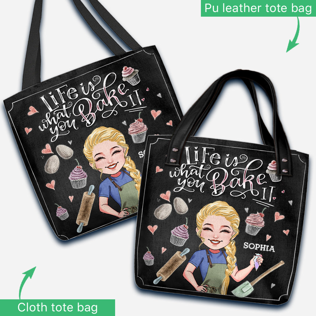 Life Is What You Bake It - Personalized Baking Tote Bag