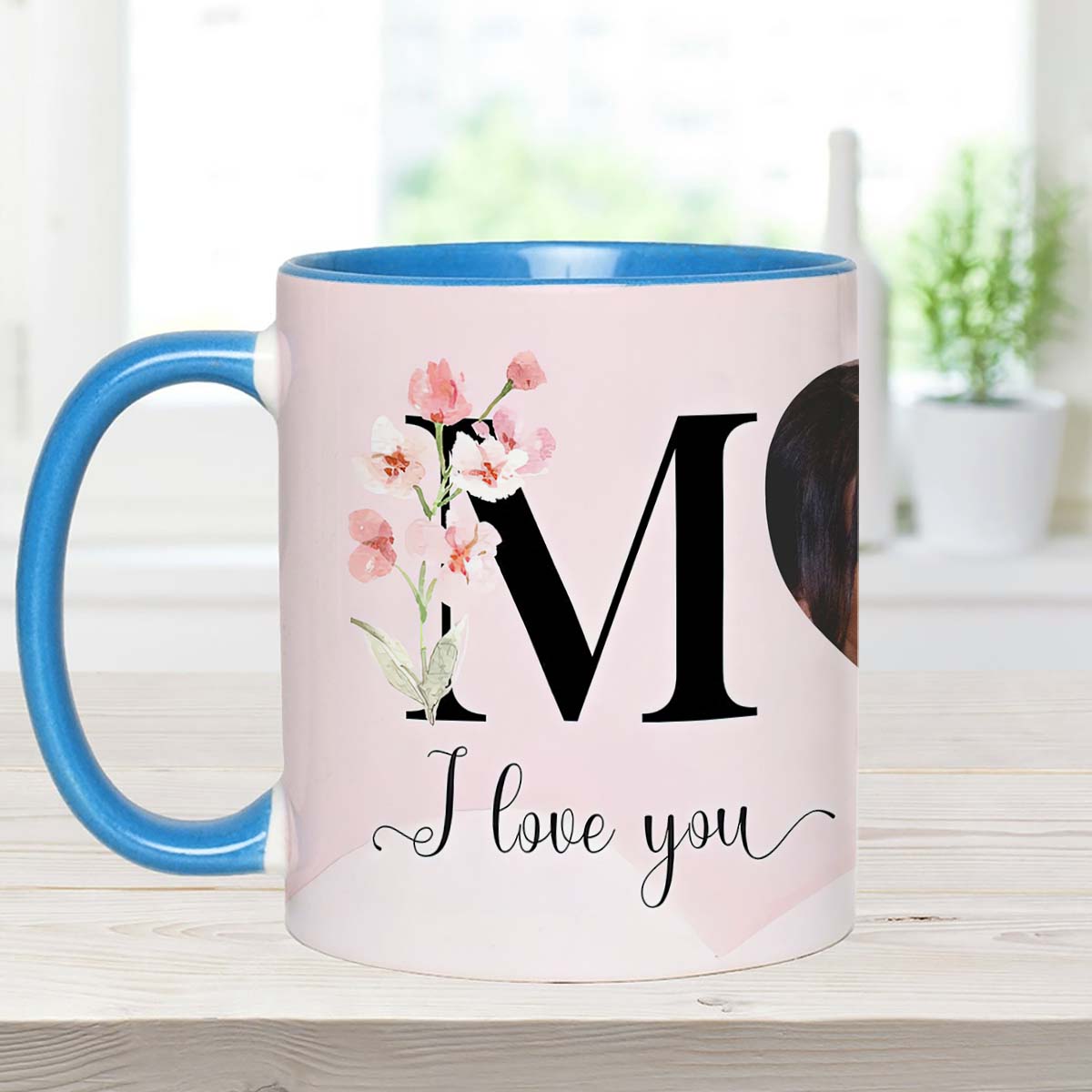 I Love You Mom - Personalized Mother Accent Mug