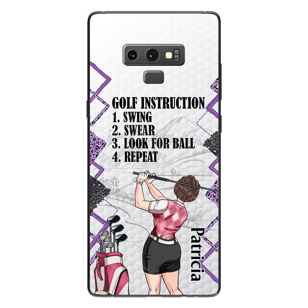 Just A Girl - Golf gift for her, wife, mom, grandma, girlfriend - Personalized Phone Case
