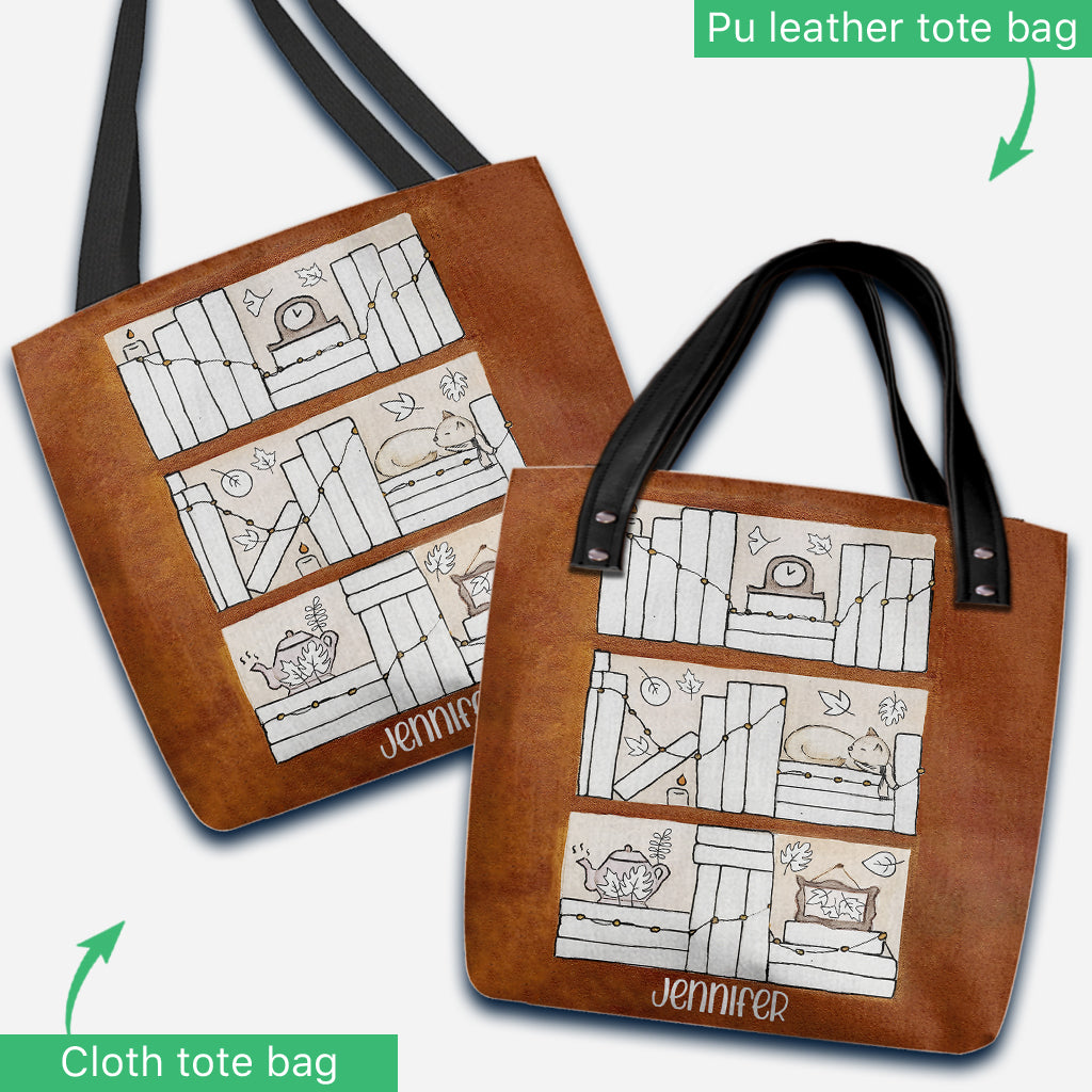 Four Seasons Reading Tracker - Personalized Book Tote Bag