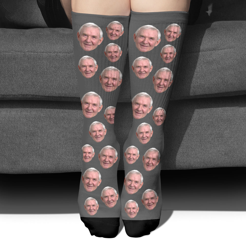 Custom Face - Personalized Grandpa Socks