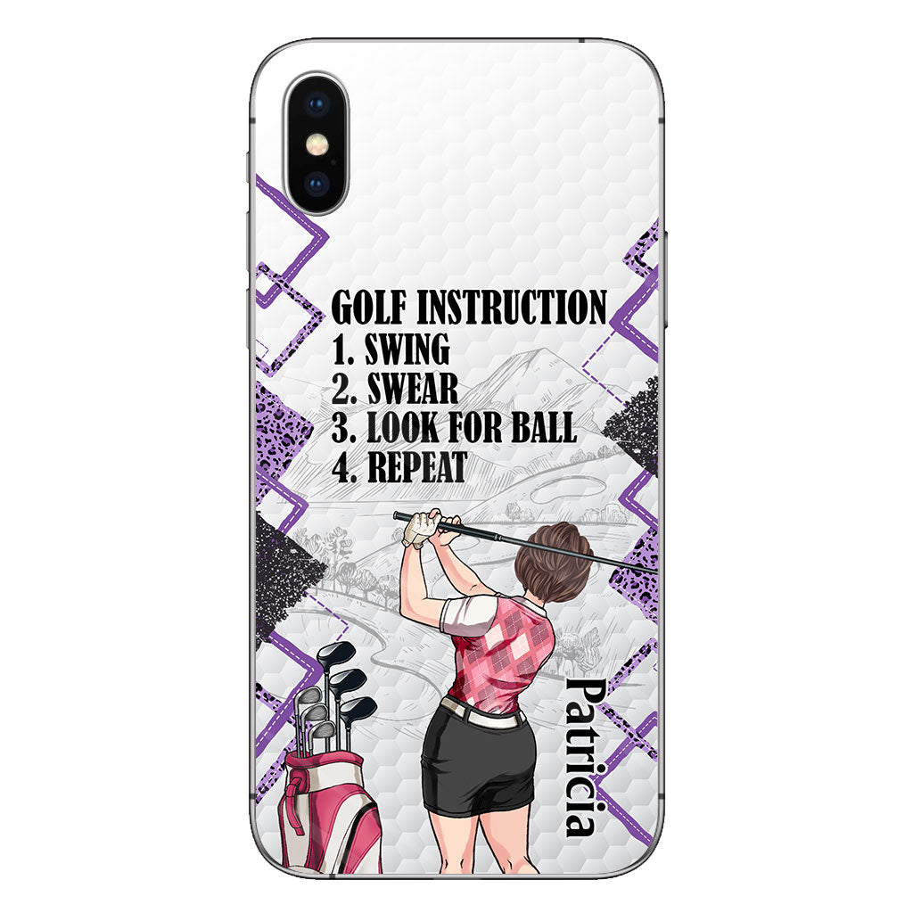 Just A Girl - Golf gift for her, wife, mom, grandma, girlfriend - Personalized Phone Case