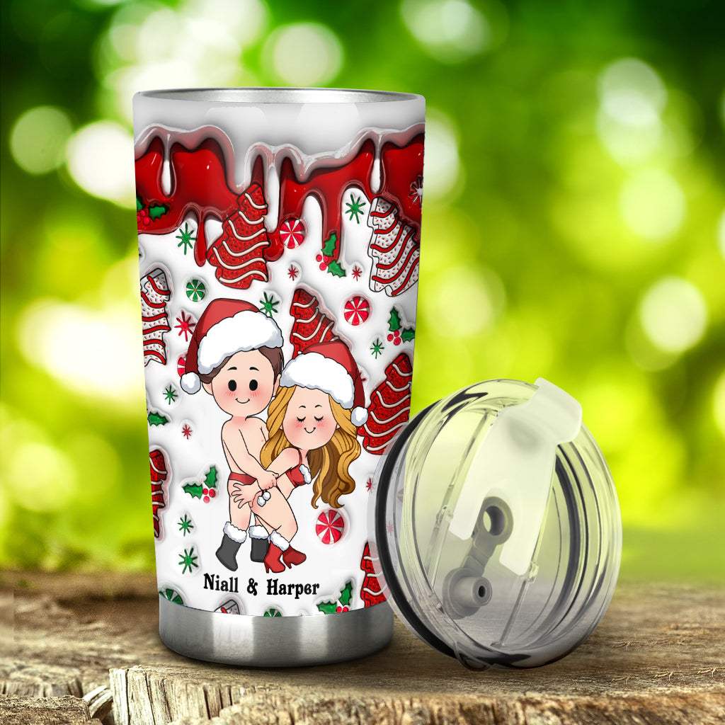 I Like You How I Like My Coffee Hot And Inside Me - Personalized Couple Tumbler