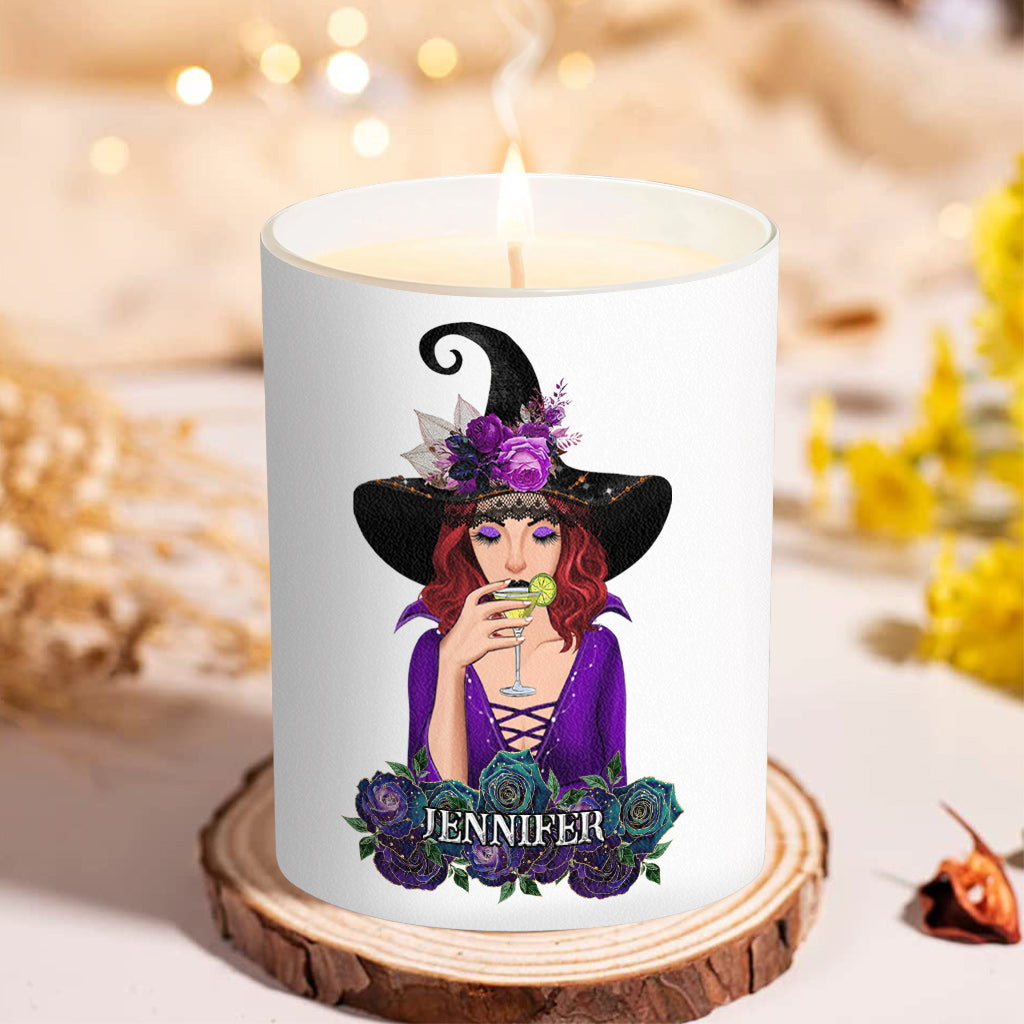 Don't F With My Energy - Personalized Witch Candle With Wooden Lid