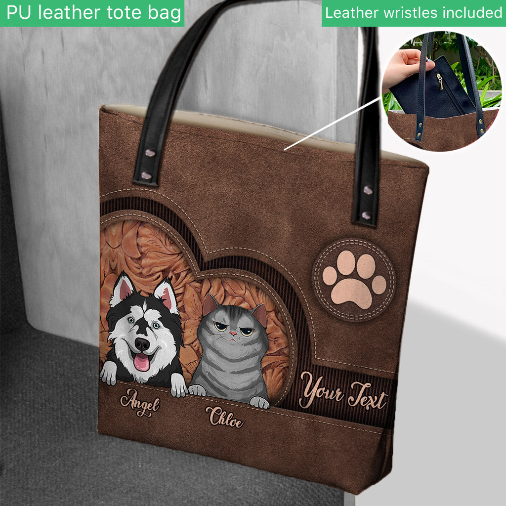 Dog Cat Personalized Cap - Gift for dog lovers, dog lover, cat lover - Personalized Tote Bag
