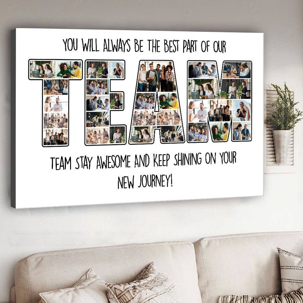 The Best Part Of Our Team - Personalized Colleague Canvas And Poster