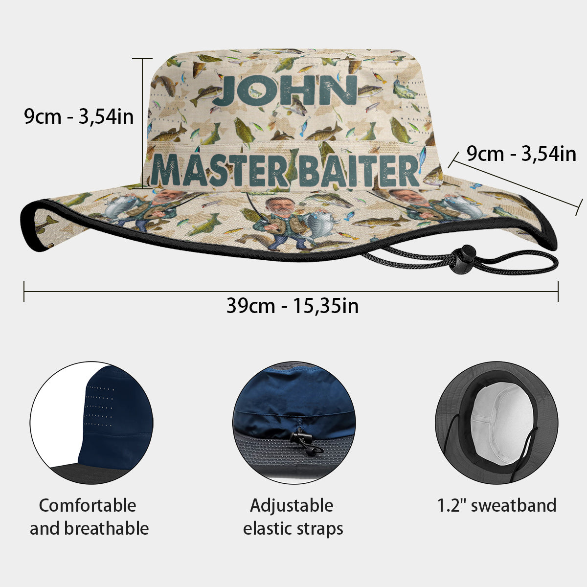 Master Baiter - Personalized Fishing Boonie Hat