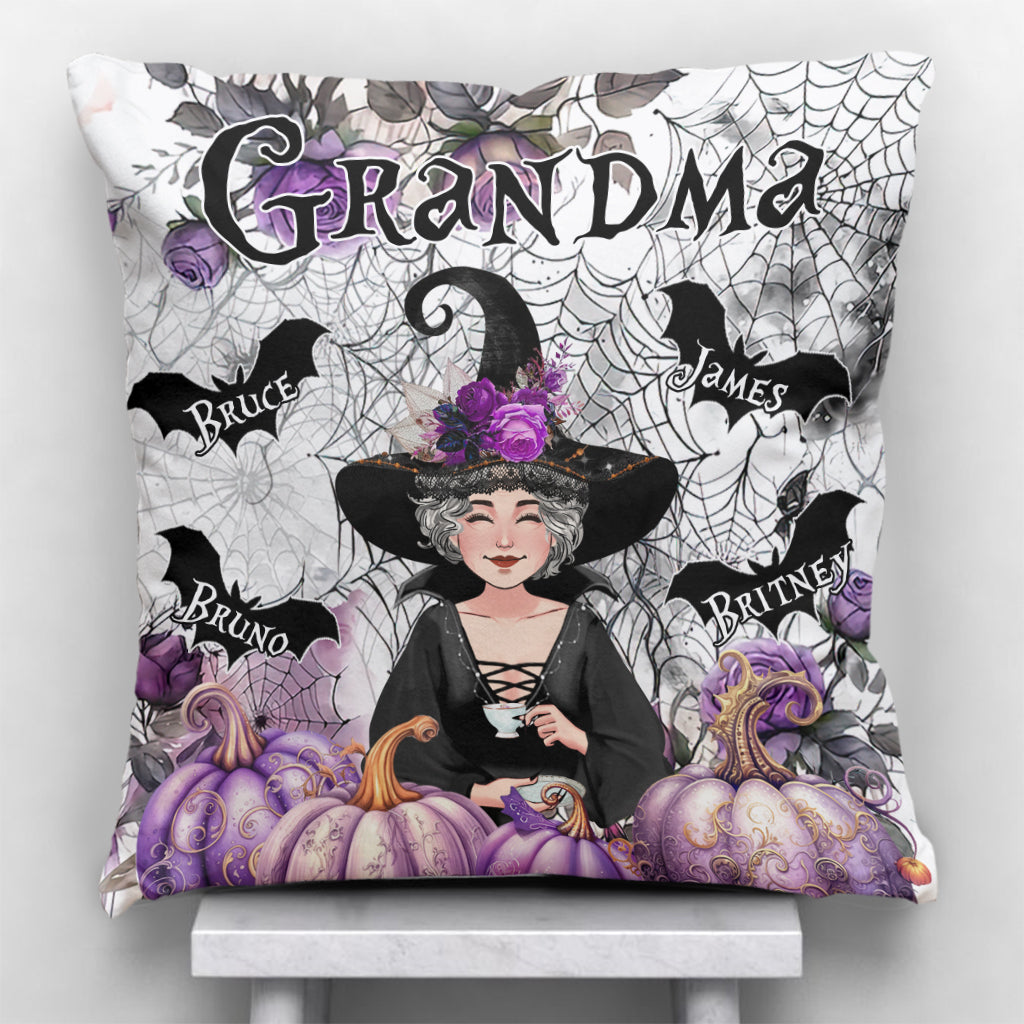 Grandma Witch - Personalized Grandma Throw Pillow