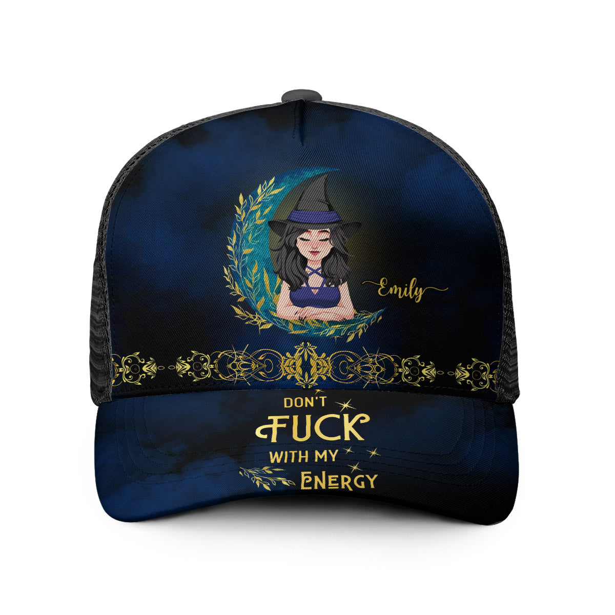 Don't F With My Energy - Personalized Witch Trucker Hat