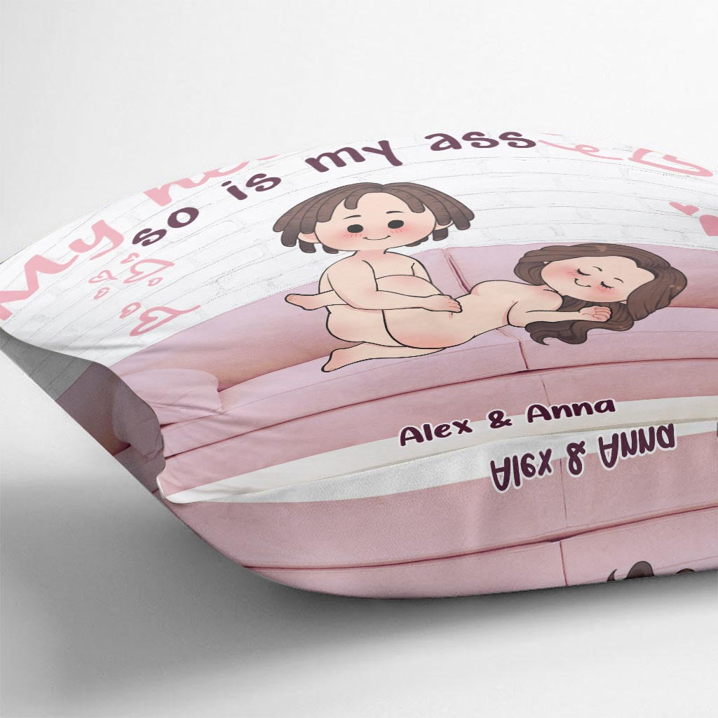 My Heart Is Yours - Personalized Couple Throw Pillow