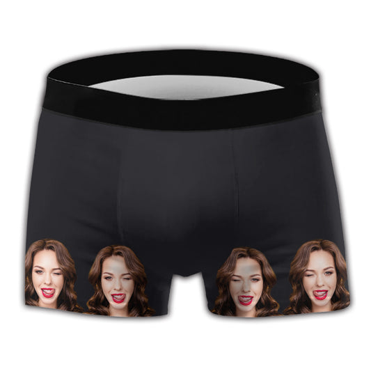 That Is A Huge Bonus - Personalized Couple Men's Boxer Briefs