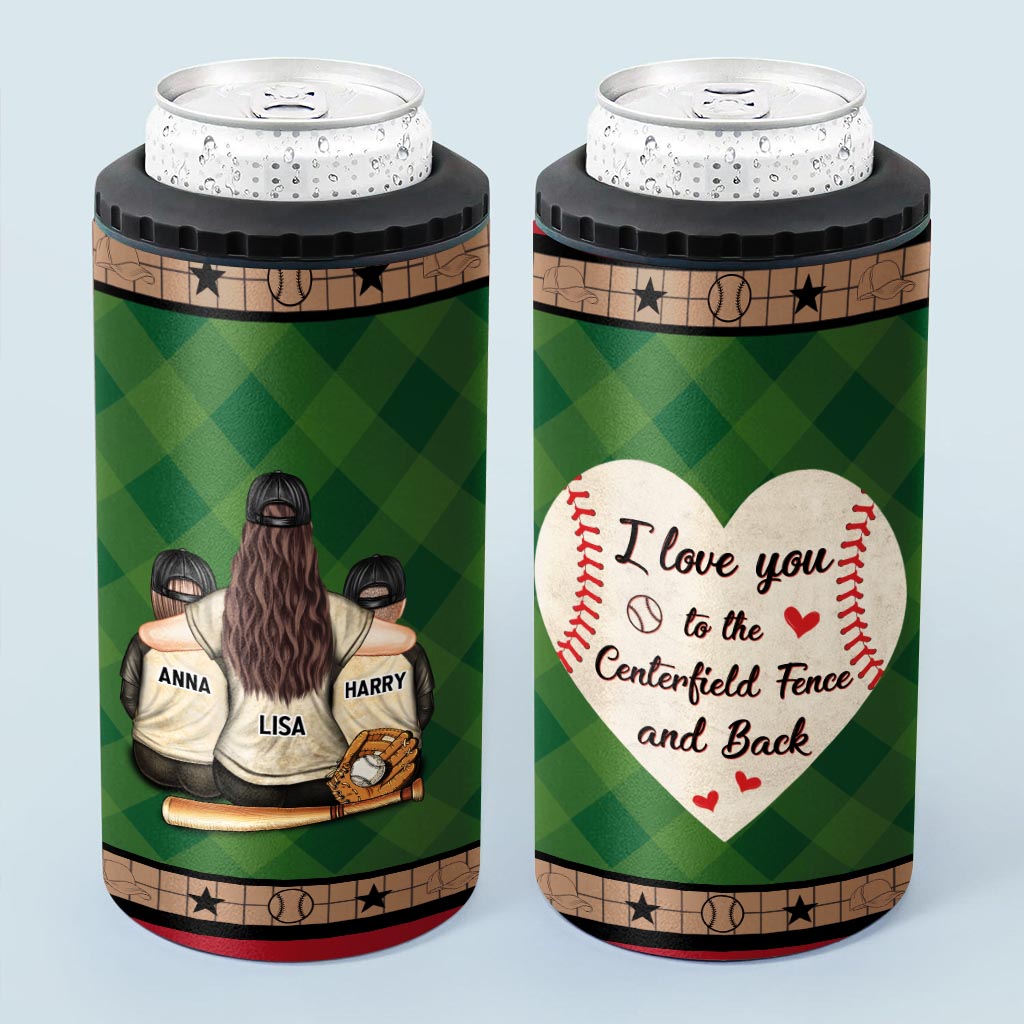 My Heart Is On That Field - Personalized Baseball Can Cooler
