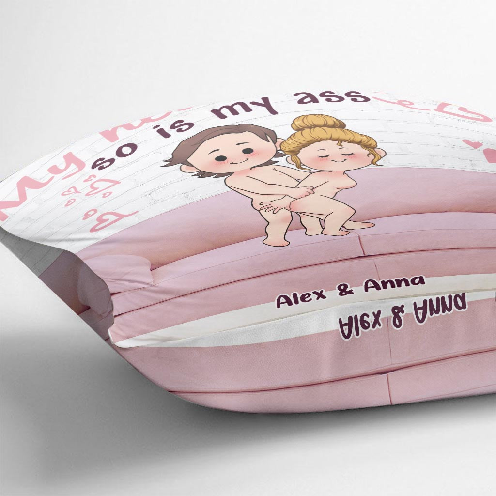 My Heart Is Yours - Personalized Couple Throw Pillow