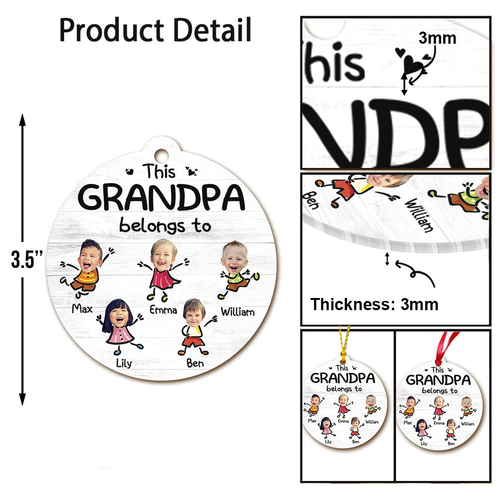 This Grandpa Belongs To - Personalized Grandpa Ornament