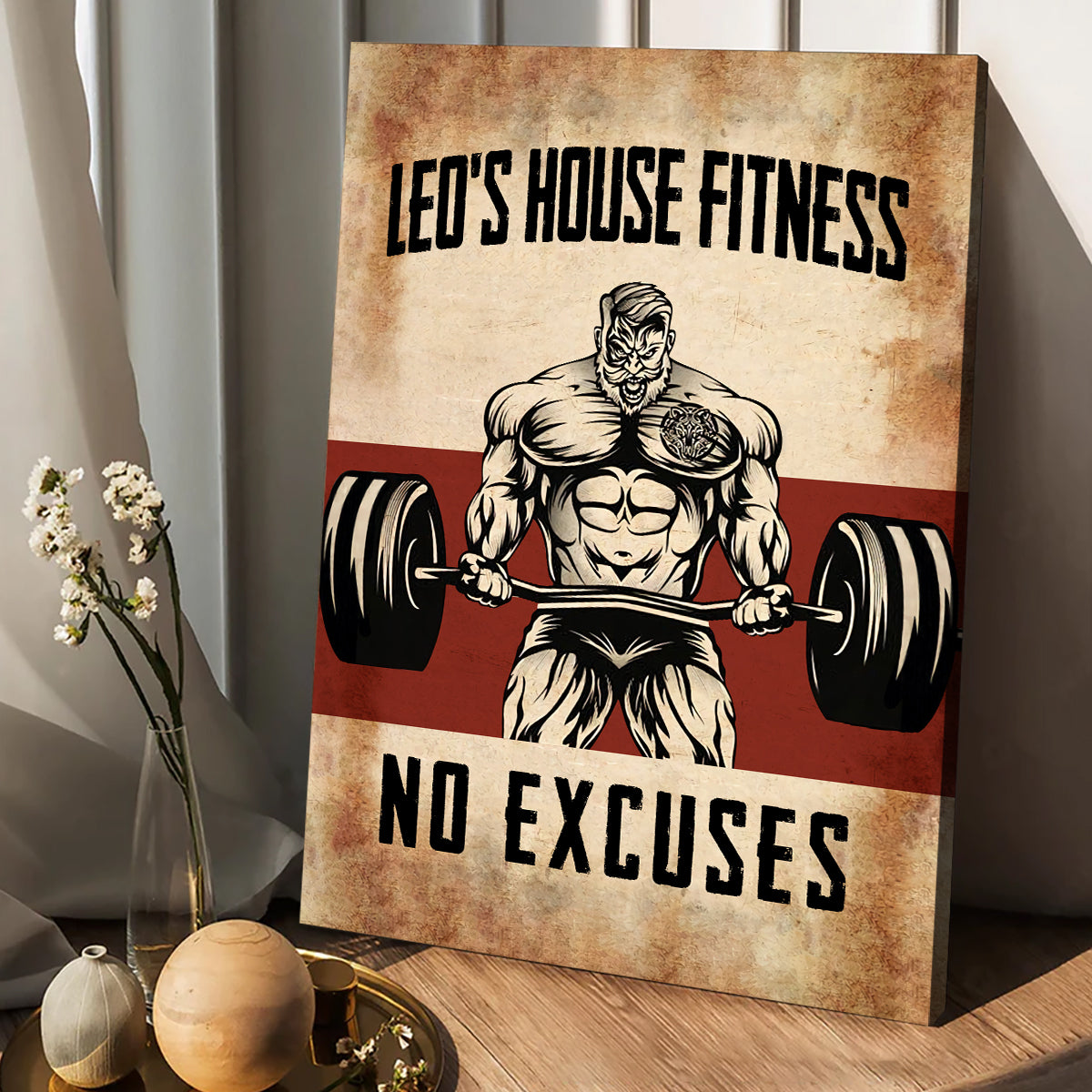 No Excuses - Personalized Fitness Canvas And Poster