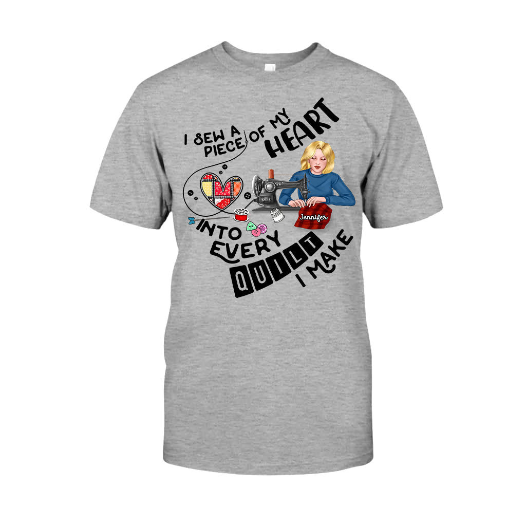 I Sewing A Piece Of My Heart - Personalized Sewing T-shirt And Hoodie