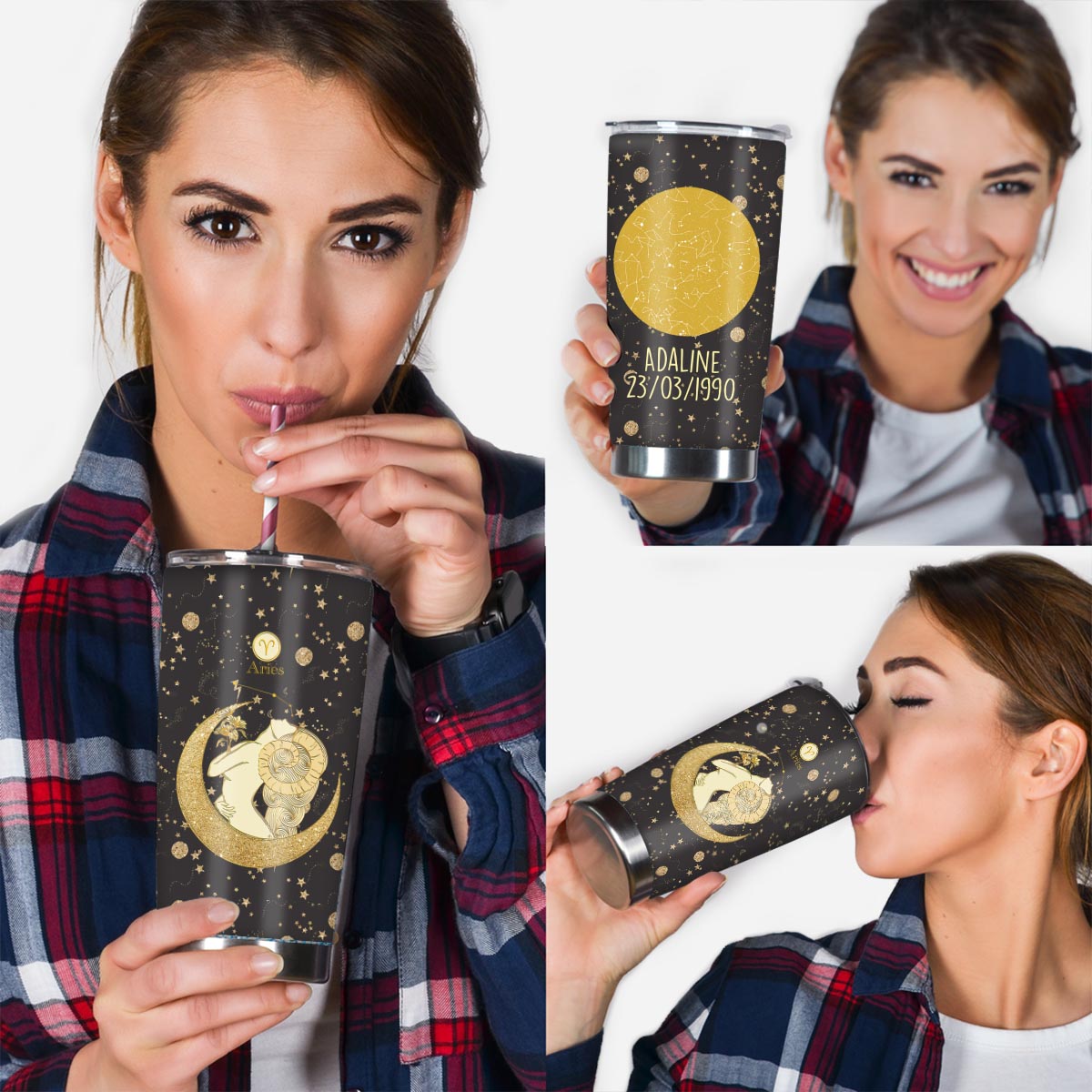 Zodiac Sign - Personalized Horoscope Tumbler