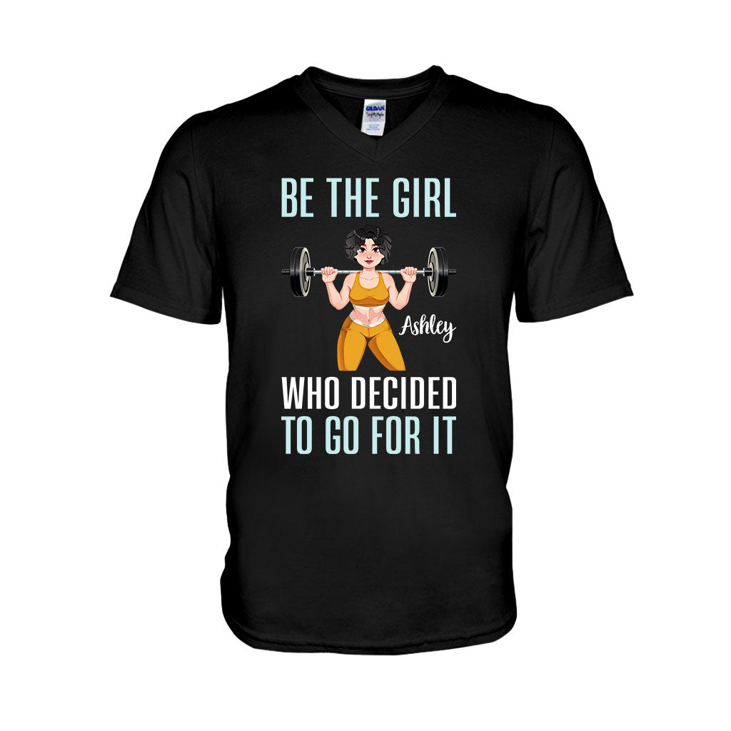 She Decided To Go For It - Personalized Fitness T-shirt And Hoodie