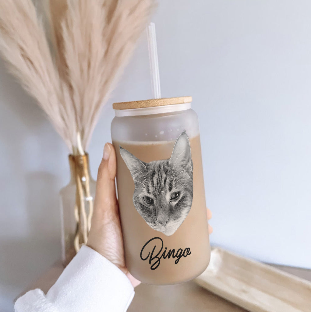 Everything Taste Better - Gift for cat lovers, dog lover - Personalized Can Glass
