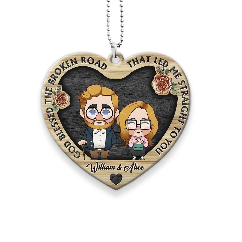 Annoying Each Other - Personalized Husband And Wife Car Ornament