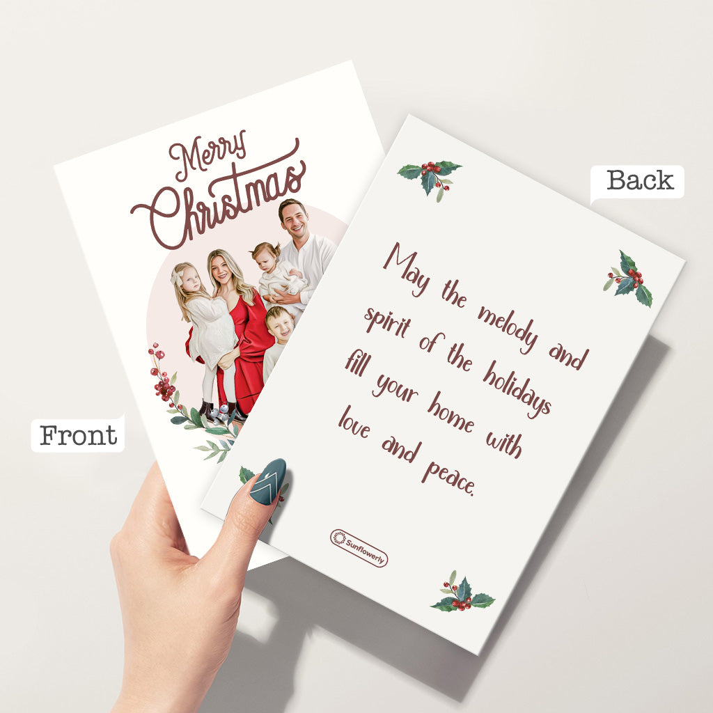 Merry Christmas - Personalized Family Greeting Card