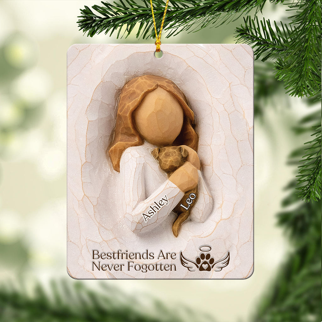 Bestfriends Are Never Fogotten - Personalized Dog Ornament