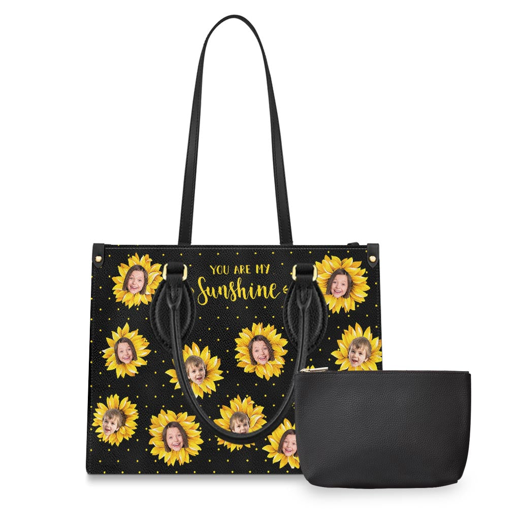 Grandma’s Garden - Gift for grandma, mom - Personalized Leather Handbag