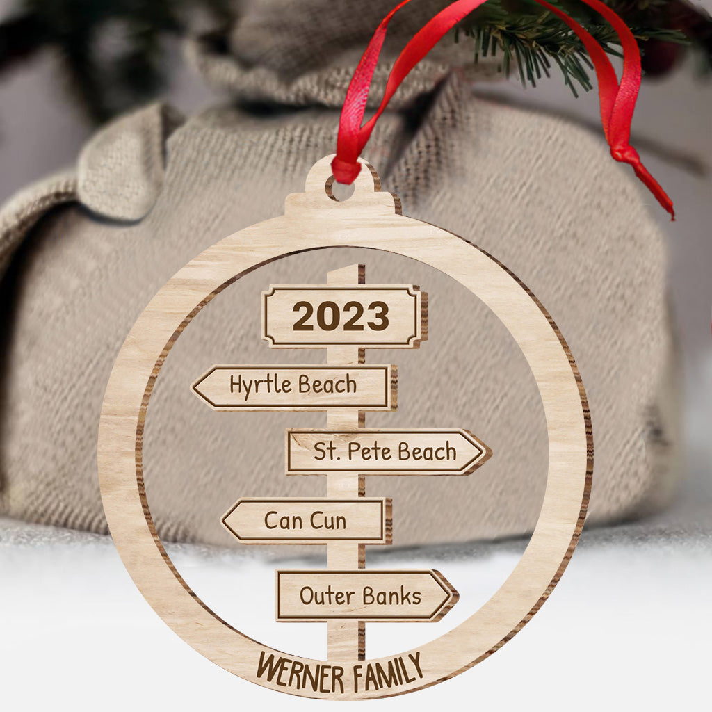 Favorite Adventure - Personalized Travelling Ornament