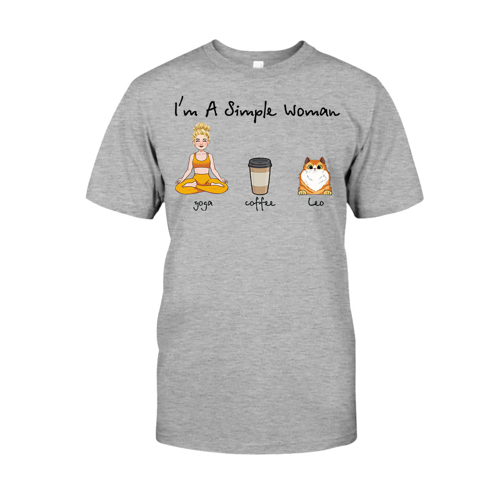 I'm A Simple Woman - Personalized Yoga T-shirt And Hoodie