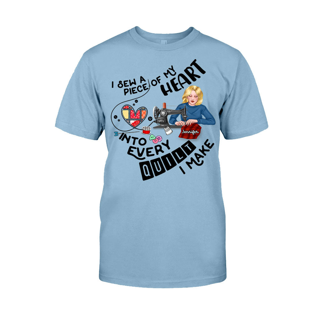 I Sewing A Piece Of My Heart - Personalized Sewing T-shirt And Hoodie