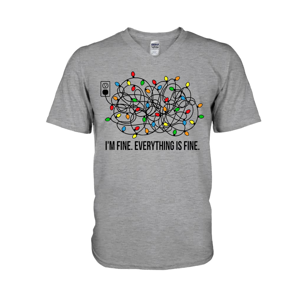 I'm Fine - Christmas T-shirt And Hoodie