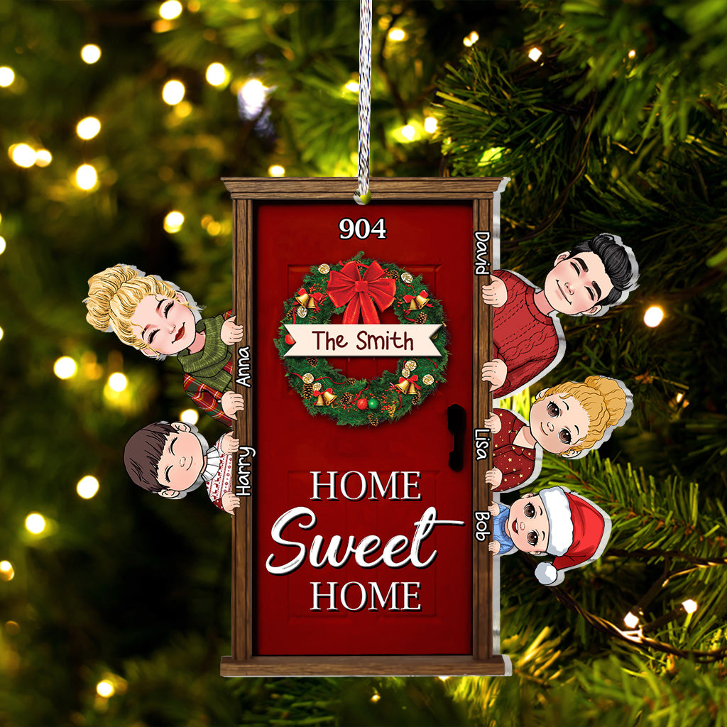 Home Sweet Home - Personalized Family Ornament