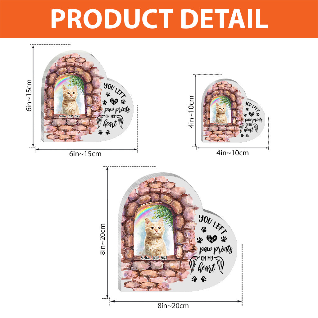 No Longer By My Side - Personalized Dog Custom Shaped Acrylic Plaque