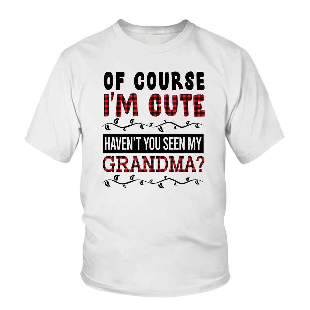 Of Course I'm Cute - Personalized Grandpa T-shirt And Hoodie