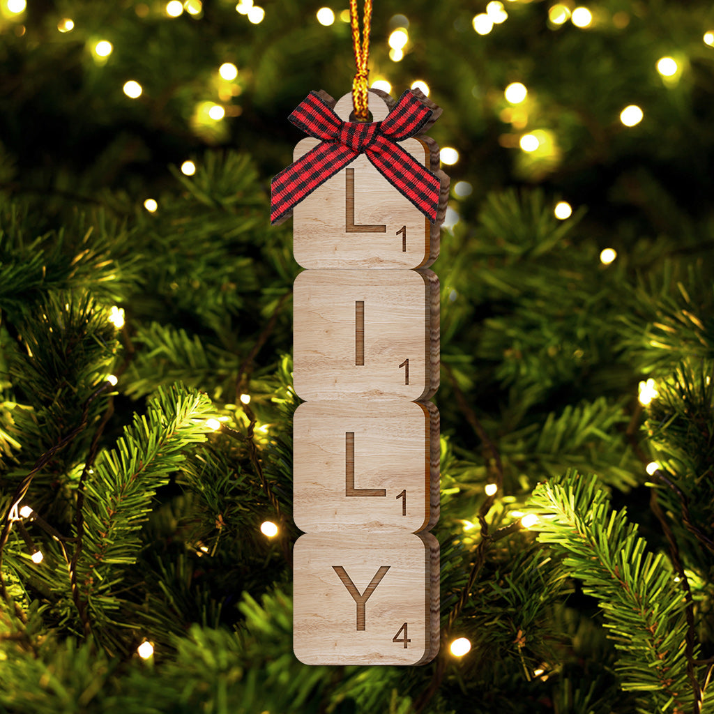 Scrabble Name - Personalized Family Ornament