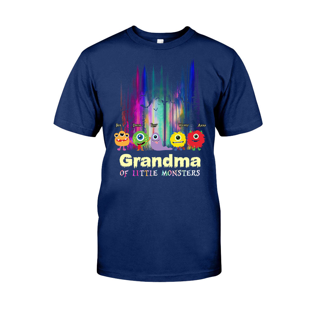 Grandma Of Little Monsters - Personalized Grandma T-shirt And Hoodie