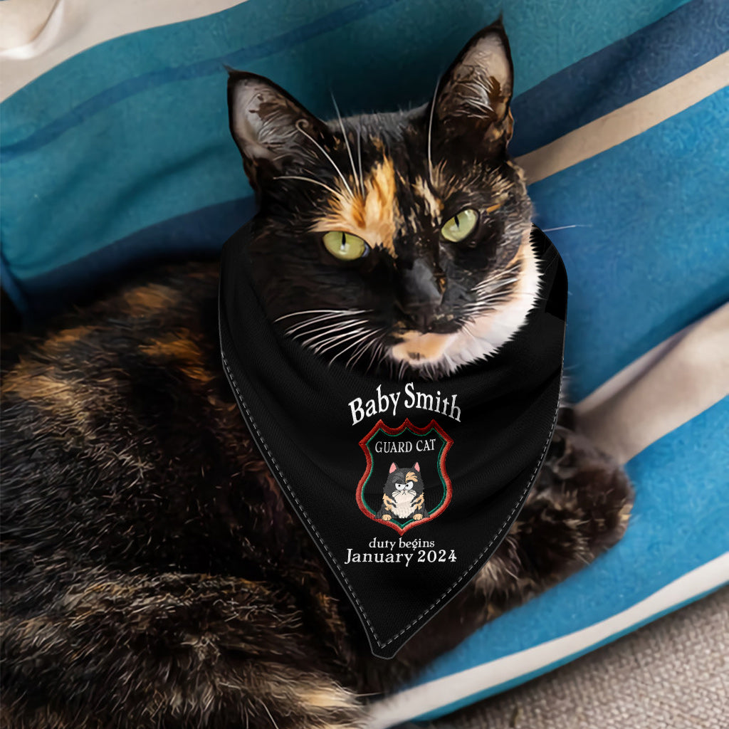 Guard Dog - Gift for dog lover, cat lover - Personalized Pet Bandana
