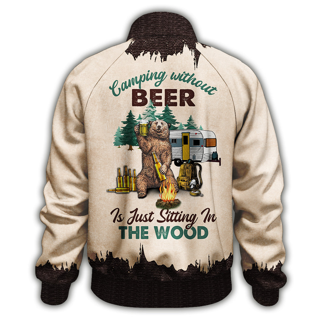 Camping Without Beer - Personalized Camping Zip Jacket