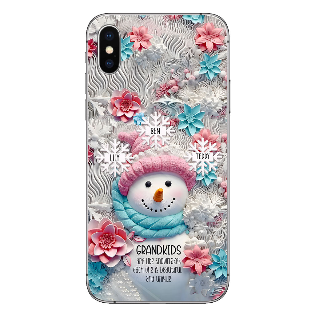 Grandkids Are Like Snowflakes - Gift for grandma - Personalized Phone Case