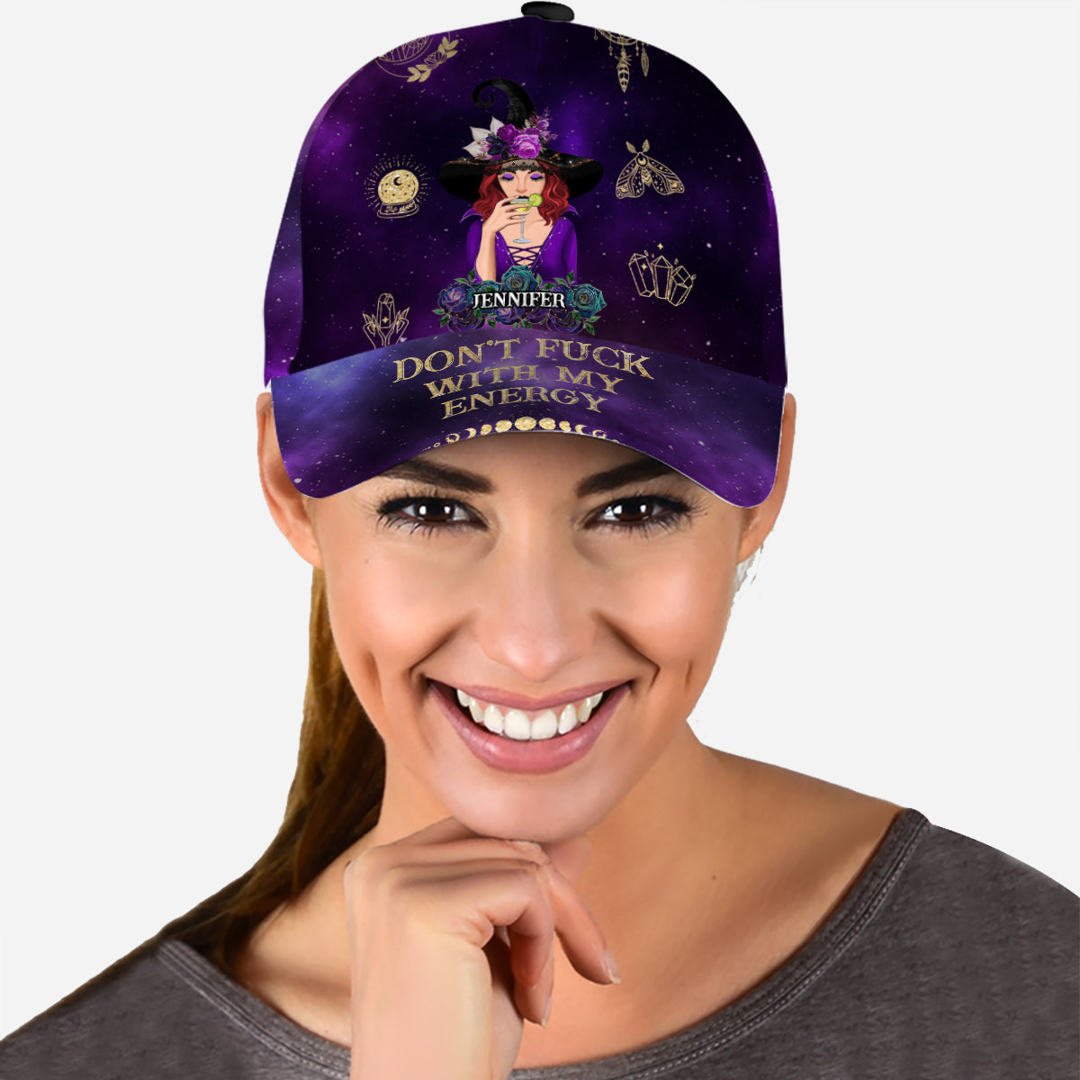 Don't F With My Energy - Personalized Witch Classic Cap