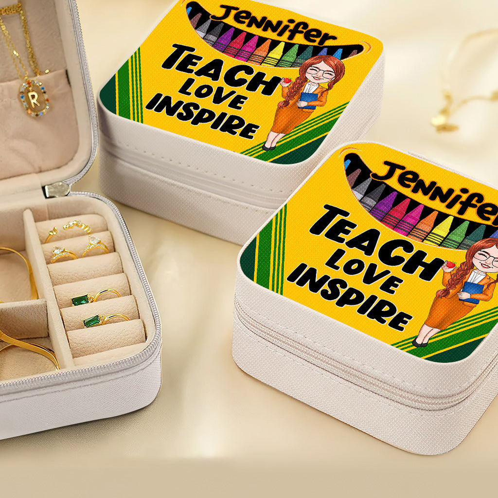 Teach Love Inspire - Personalized Teacher Jewelry Box