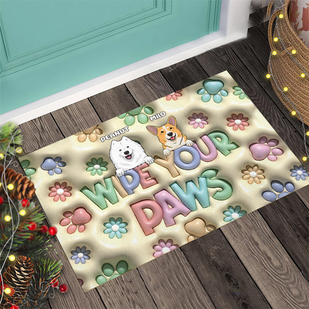 Wipe Your Paws - Personalized Dog Doormat