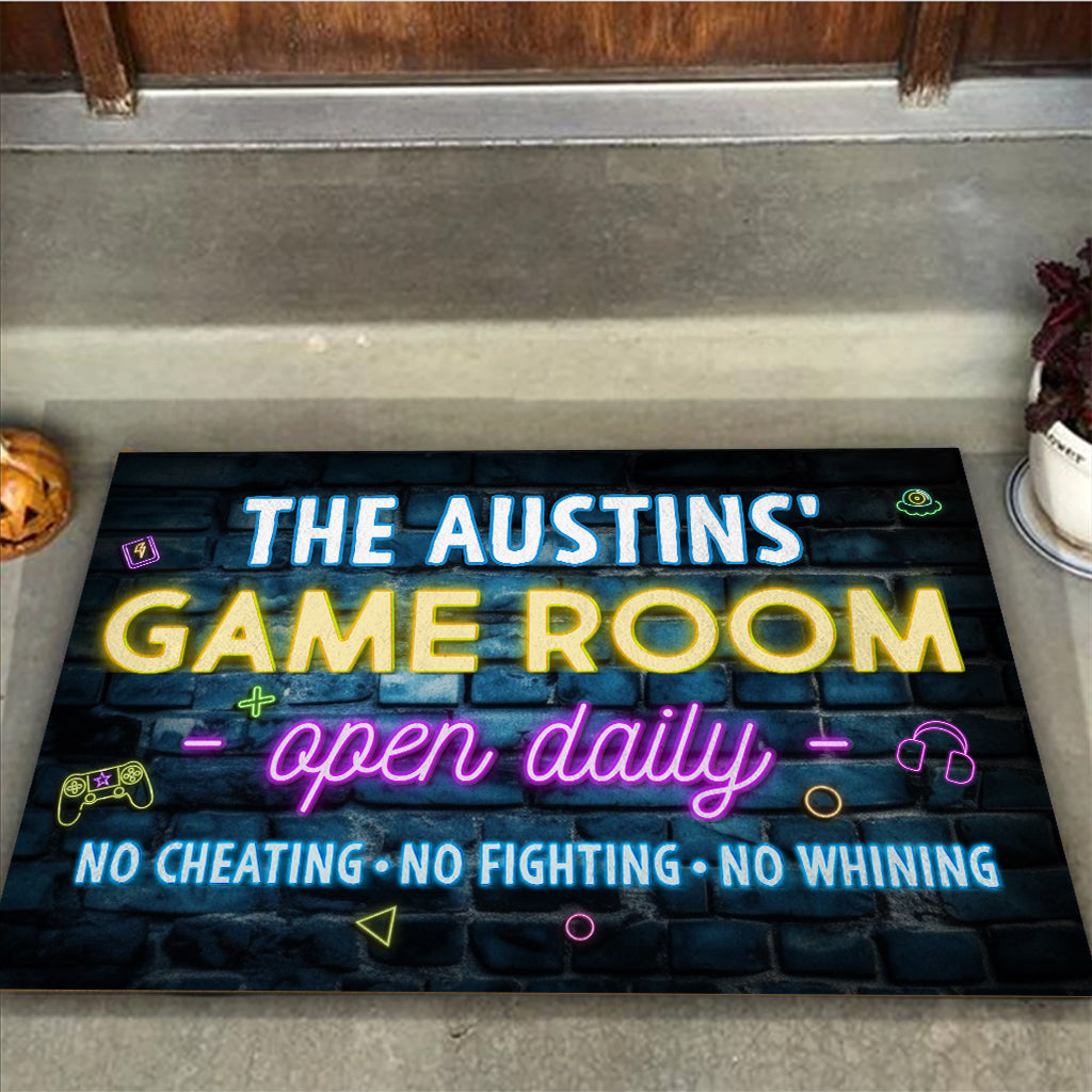 Game Room - Personalized Video Game Doormat
