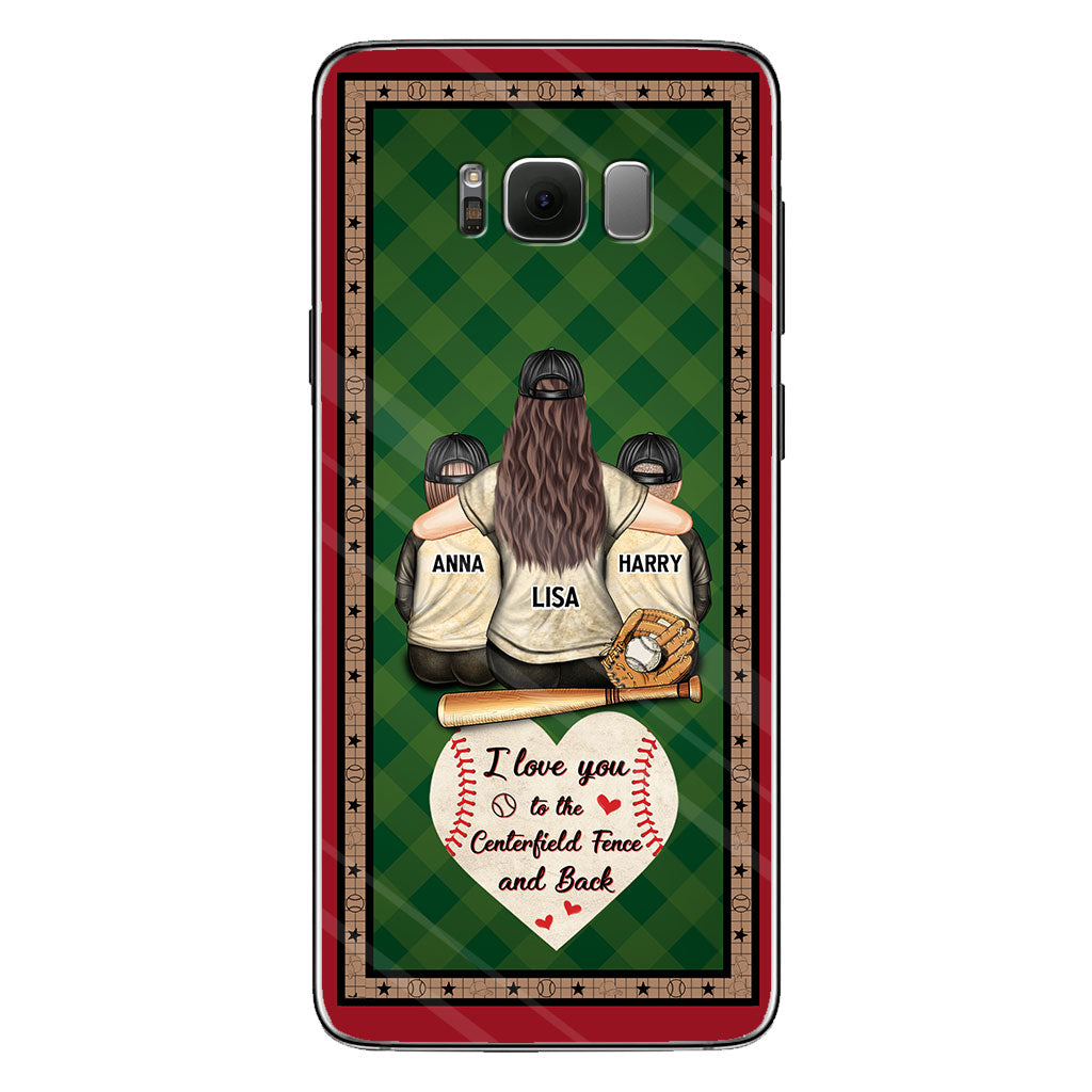 My Heart Is On That Field - Personalized Baseball Clear Phone Case