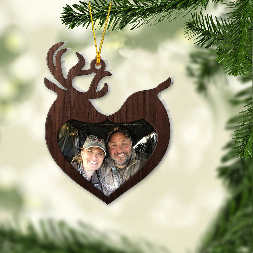 Photo Inserted Funny Fishing Christmas - Hunting gift for girlfriend, boyfriend, husband, wife - Personalized Ornament
